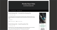 Desktop Screenshot of flhuntclubs.com