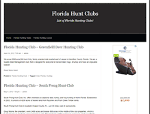 Tablet Screenshot of flhuntclubs.com